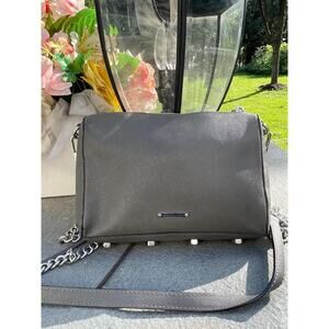 Rebecca Minkoff MAC GRAY SAFFIANO Crossbody Bag (p3000